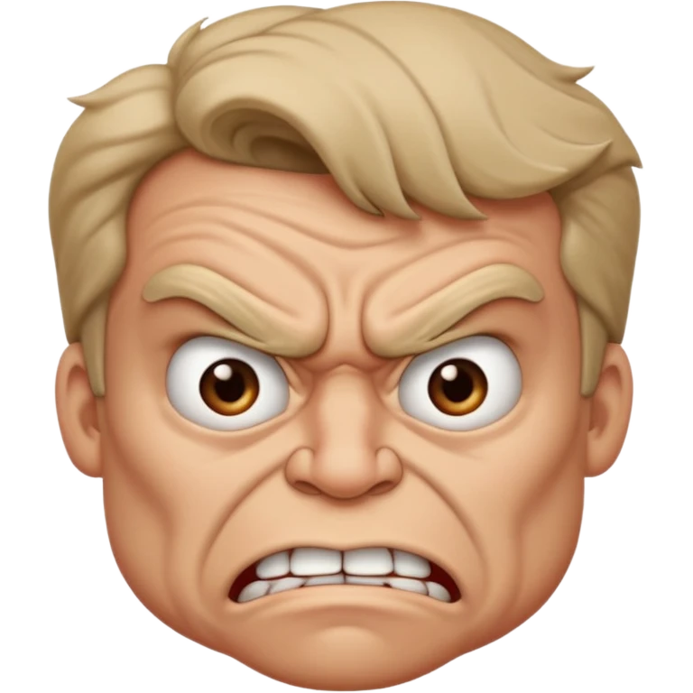 Funny and angry emoji