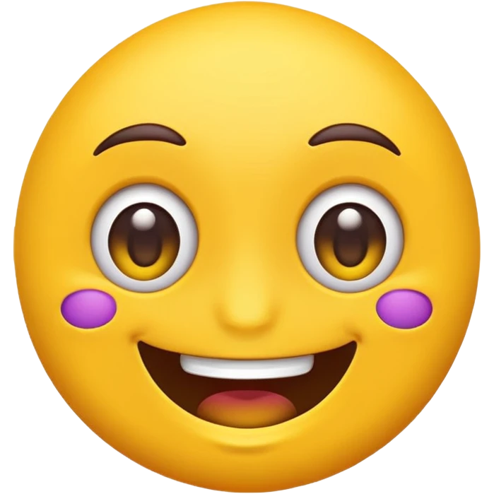 Twitch emoji, vibrant and colorful, cartoon style, happy face emoji