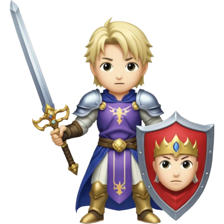 Cecil, final Fantasy iv, paladin, 16-bit graphics, victory emoji