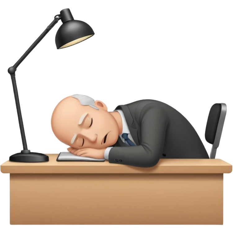 falling asleep at work emoji