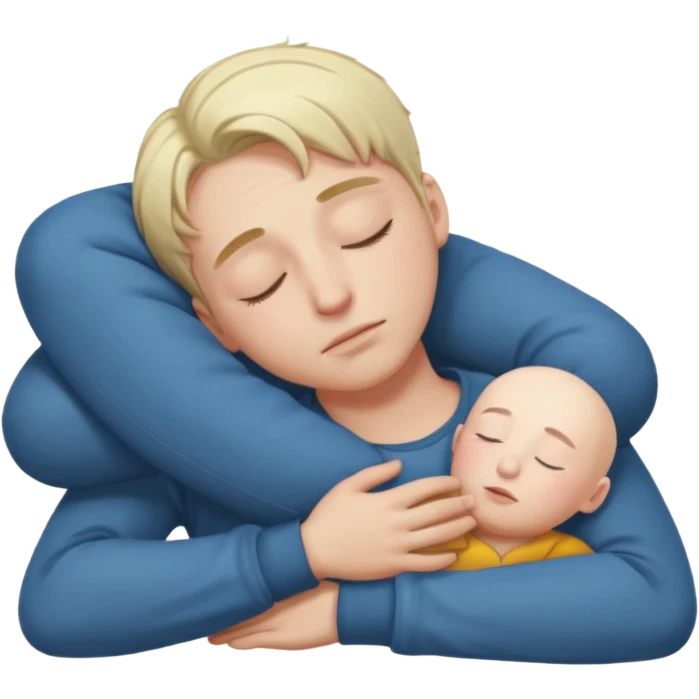 EliNi göğsine koyup rahatlayan huzurlu emoji