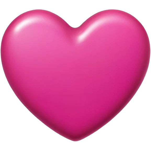 Candy heart dark hot pink  emoji