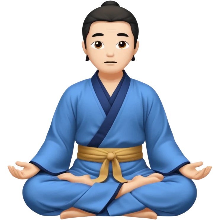 Taoist master is meditation  emoji
