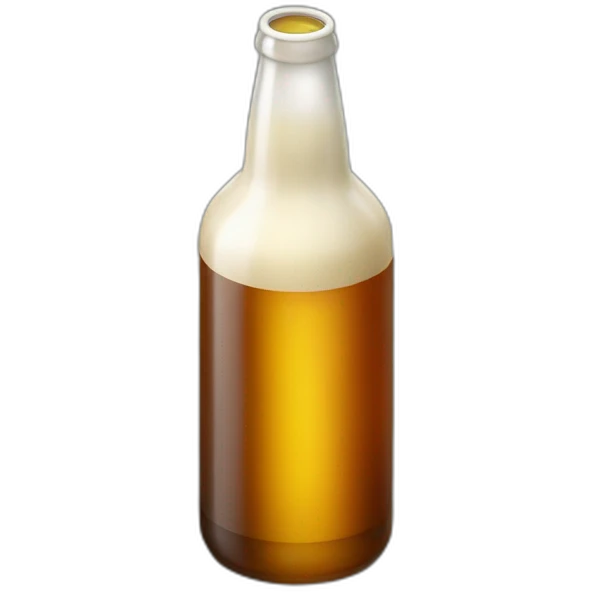 isometric beer bottle emoji