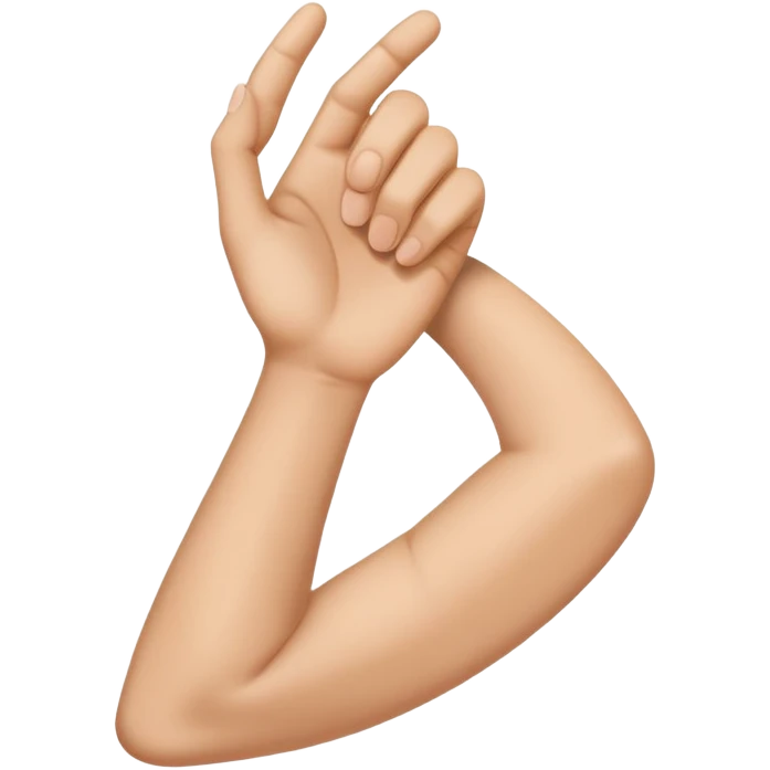 Hand holding neck  emoji