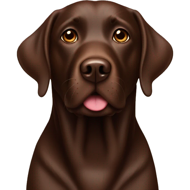 Chocolate Labrador  emoji