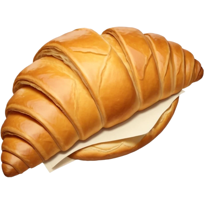 one photo with croissant like catalog cards from delivery  emoji