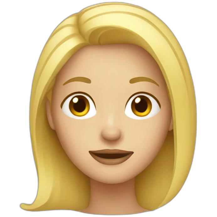 Blond woman emoji