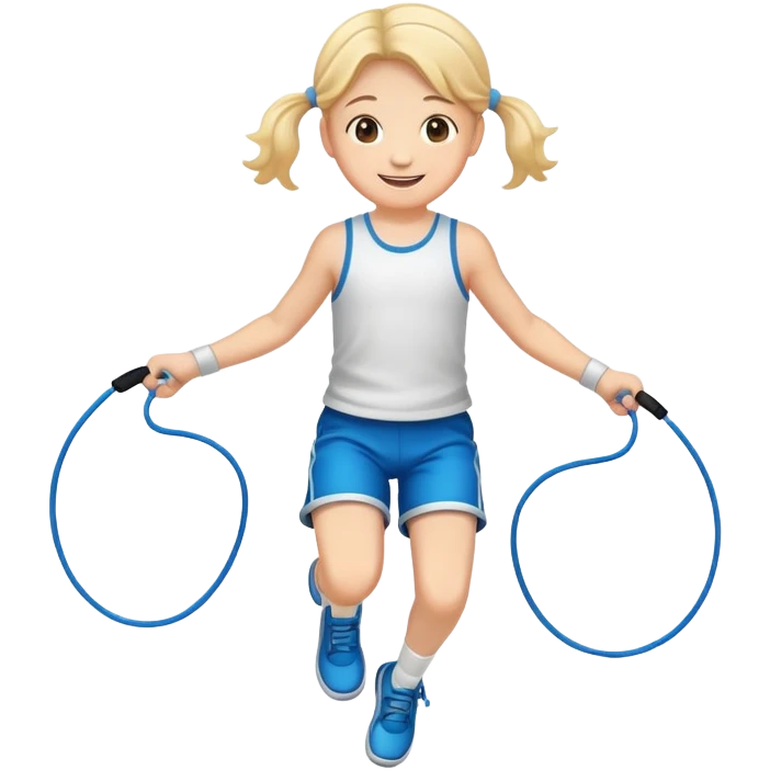 child jumping rope emoji