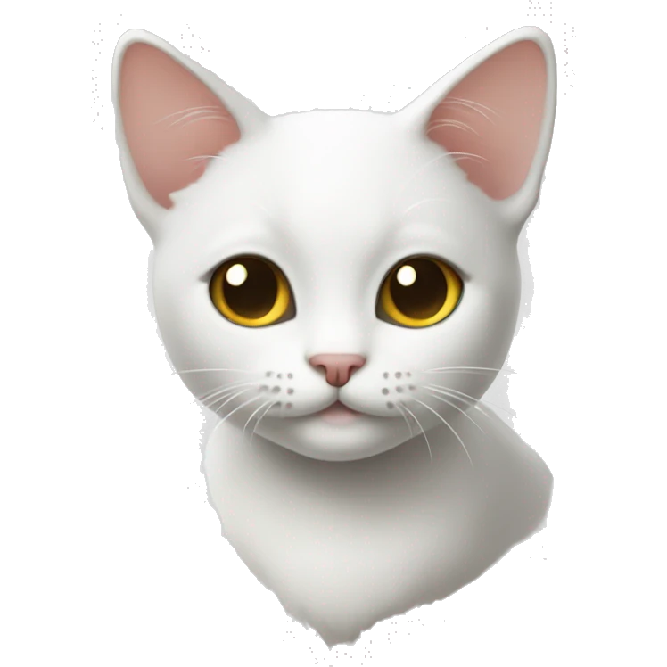 a little cat white emoji
