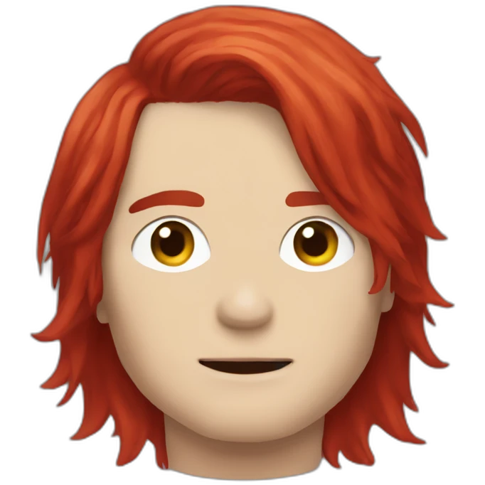 Gerard way with red hair emoji