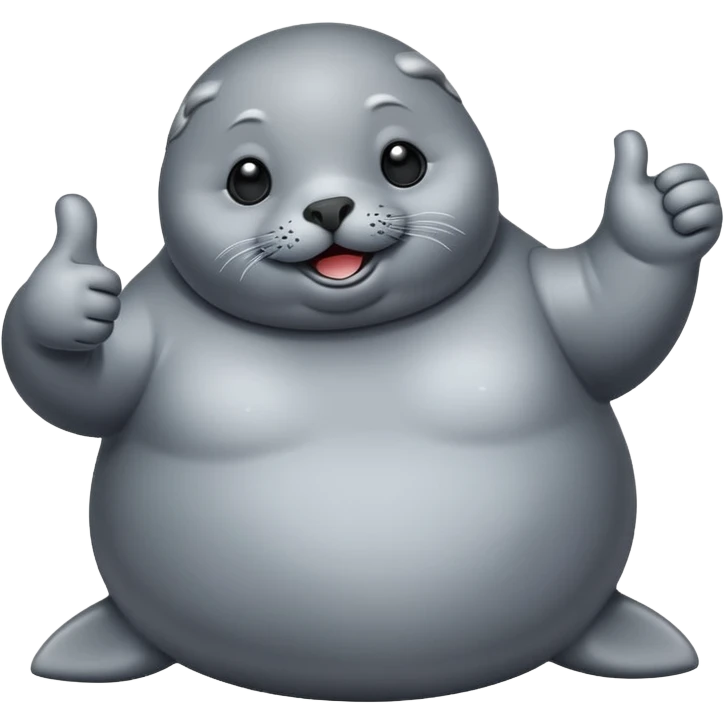 Fat seal giving a thumbs up emoji