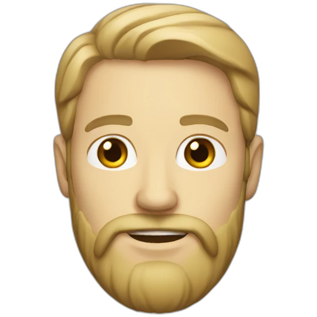 White man with beard emoji