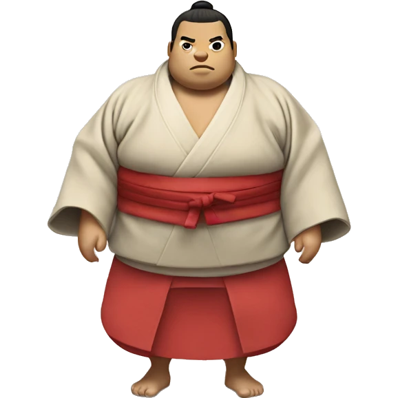 sumo in kimono emoji