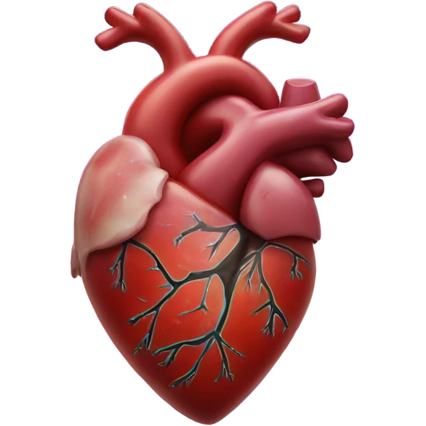 anatomical heart with galaxies emoji
