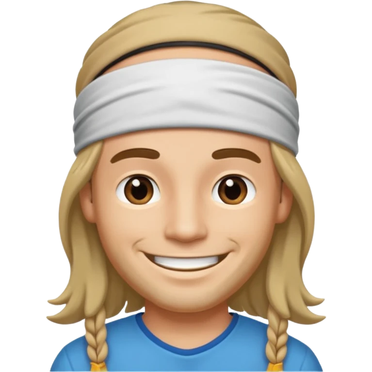 Hippie man smiling emoji