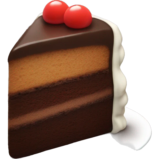 Chocolate cake ( one slice ) cute emoji