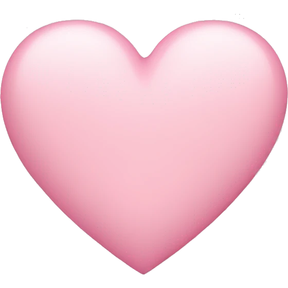 Pastell pink Heart  emoji