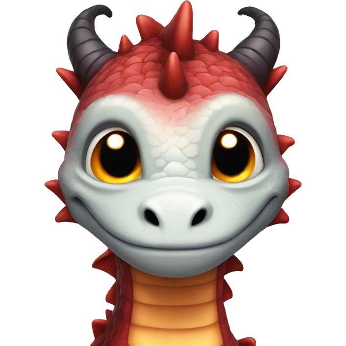 Dragon with love eyes  emoji