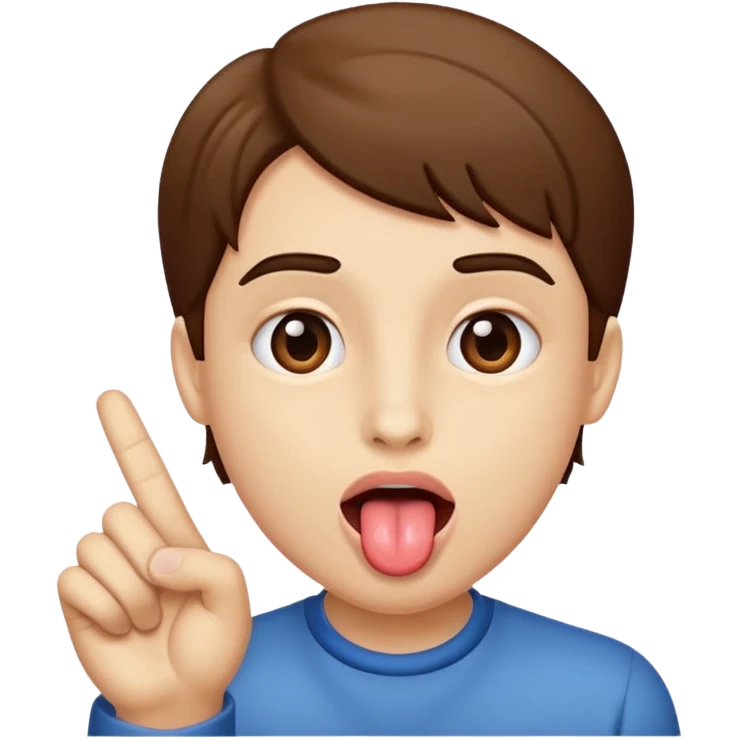Tongue out with hand to the side emoji
