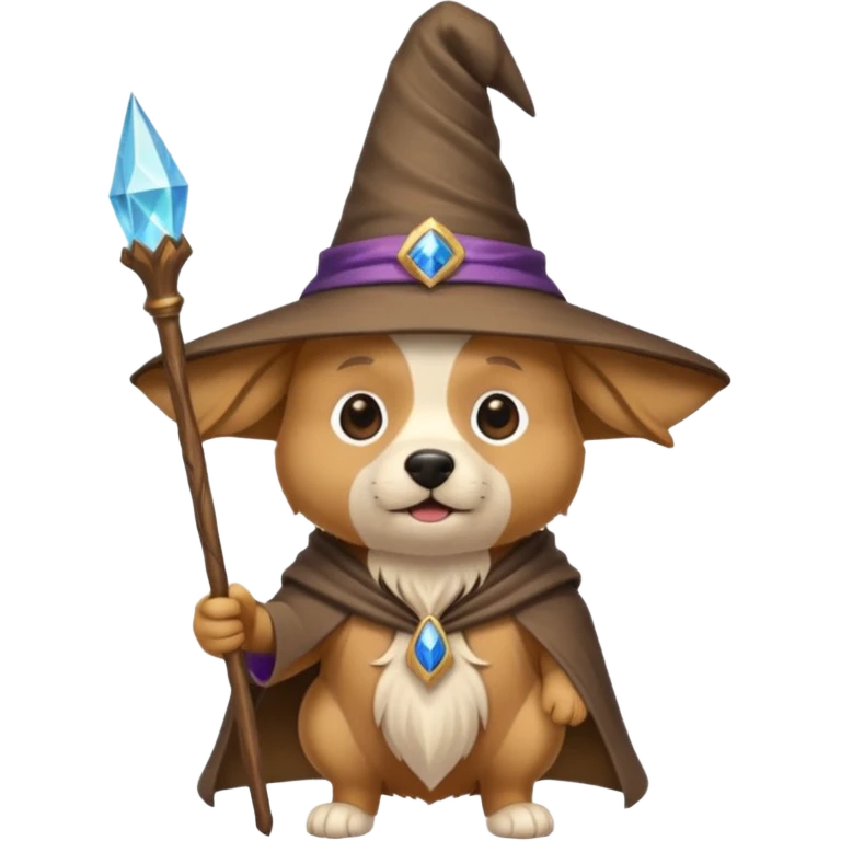 Dog wizard emoji