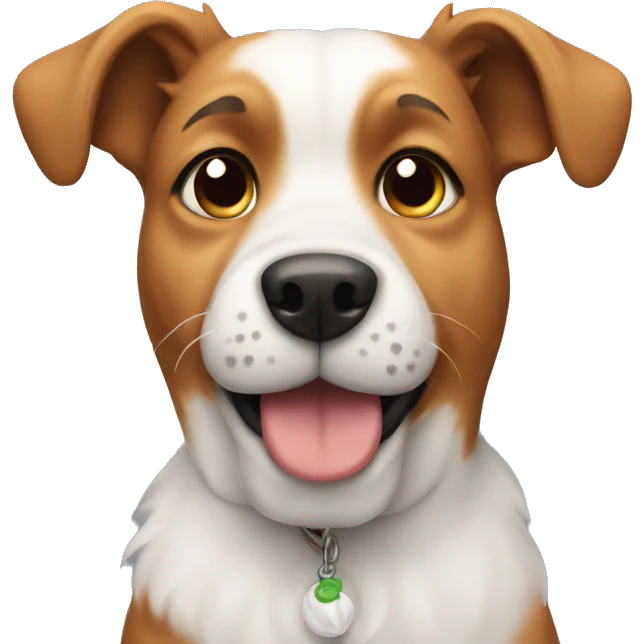 dog with puff emoji