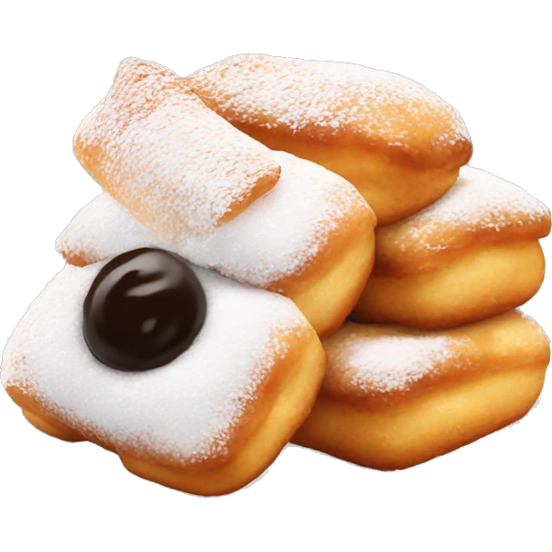 beignets with little sugar emoji
