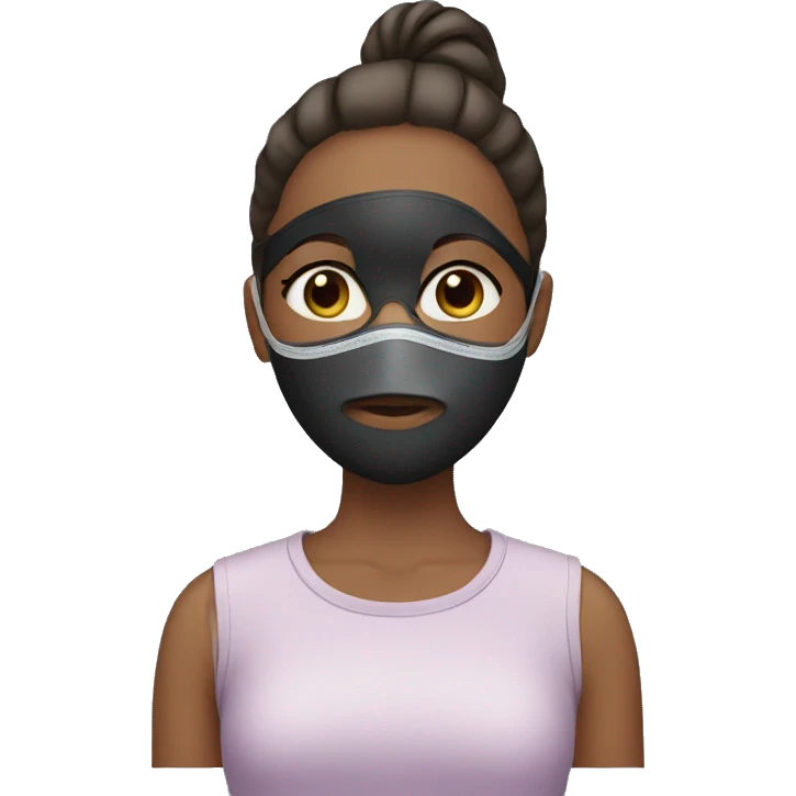 girl with face mask emoji