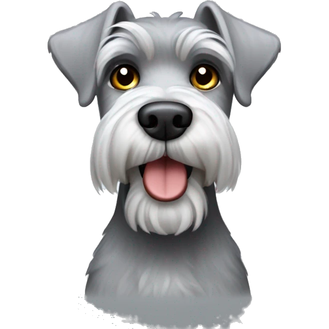 light grey schnauzer  emoji