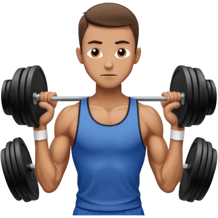 training gym skinny man emoji