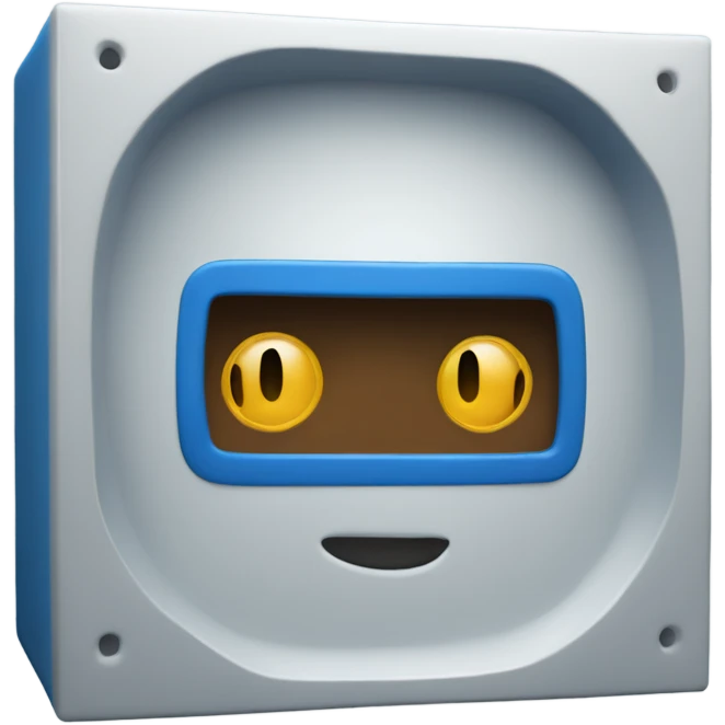 Sound box blue emoji