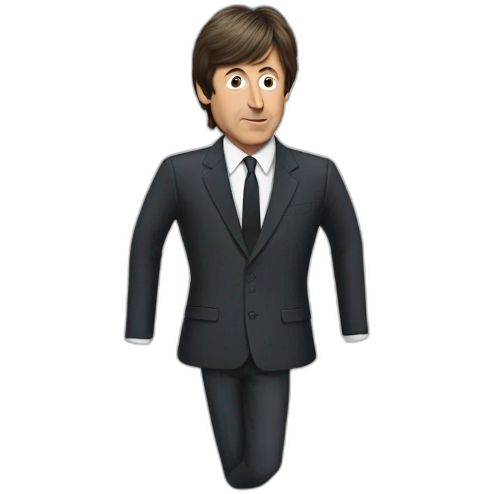 paul mccartney on a suit emoji