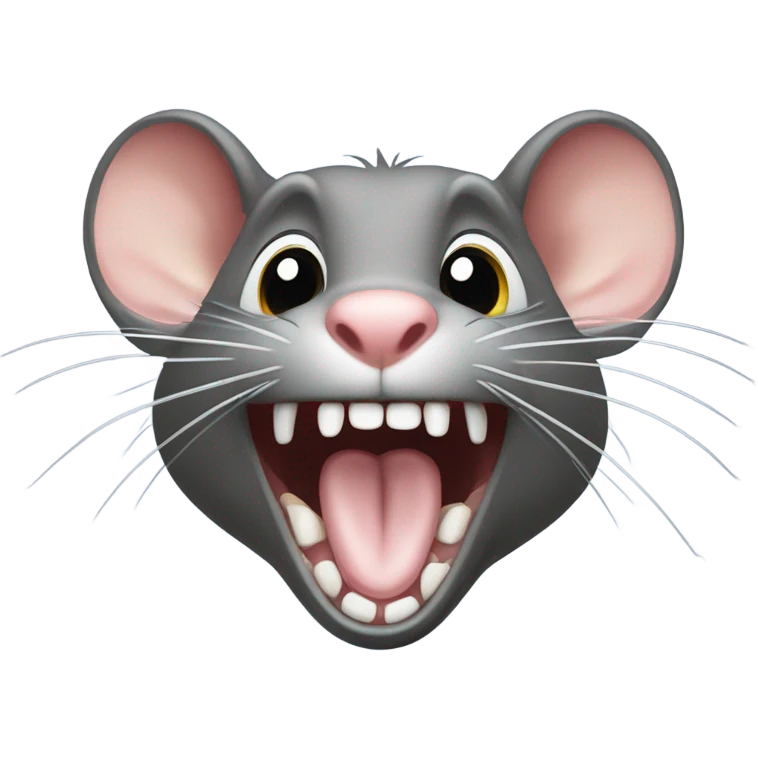 Rat laughing  emoji