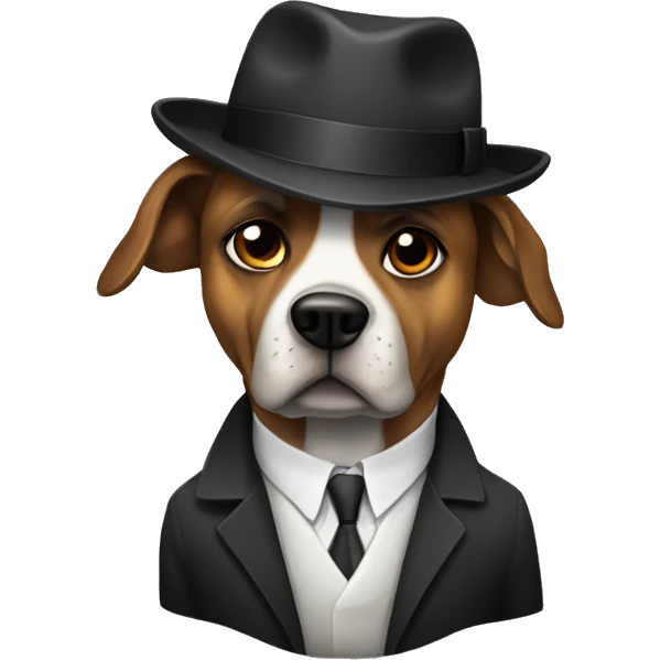 Mafia dog emoji