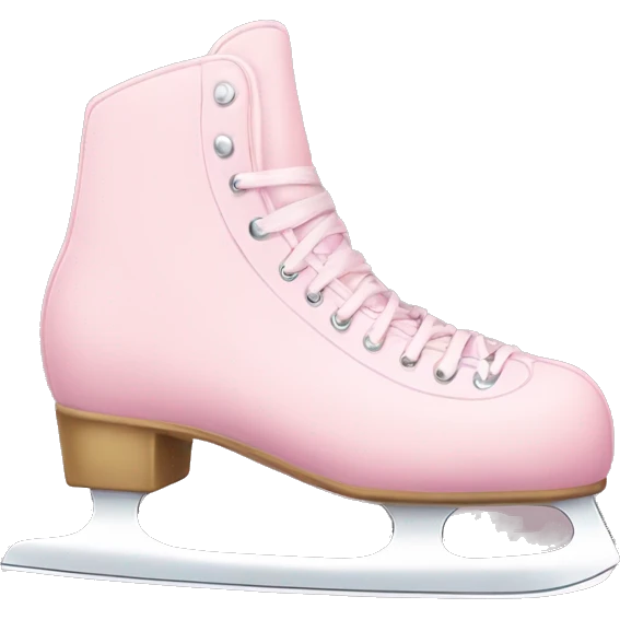 pastel pink ice skates emoji