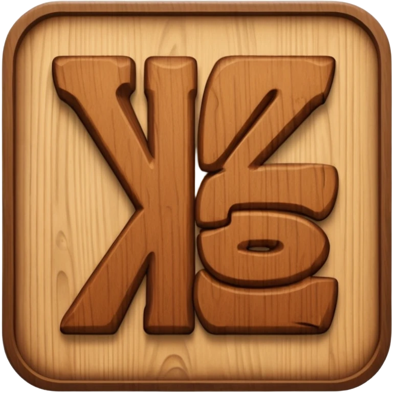 the word YES in brown colors emoji