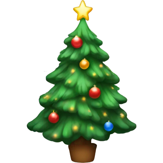 Aesthetic Christmas tree emoji