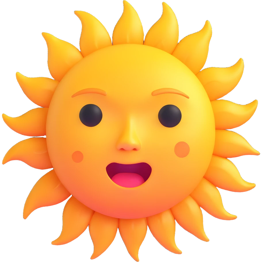 crying sun emoji