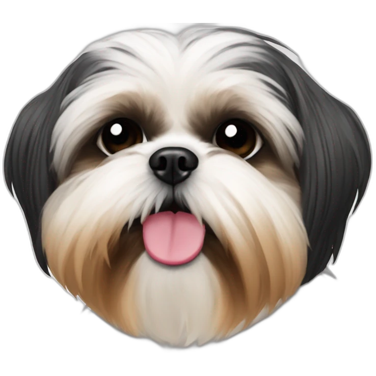 shih tzu channeling Elton emoji