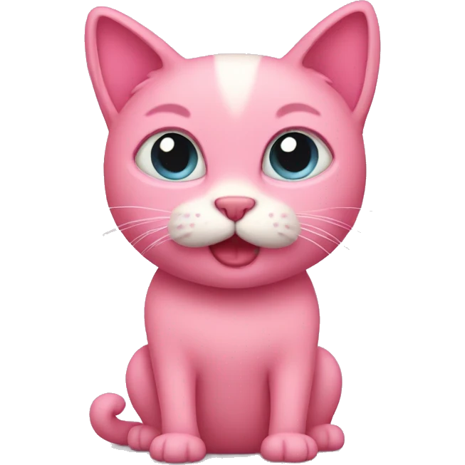 Pink cat  emoji