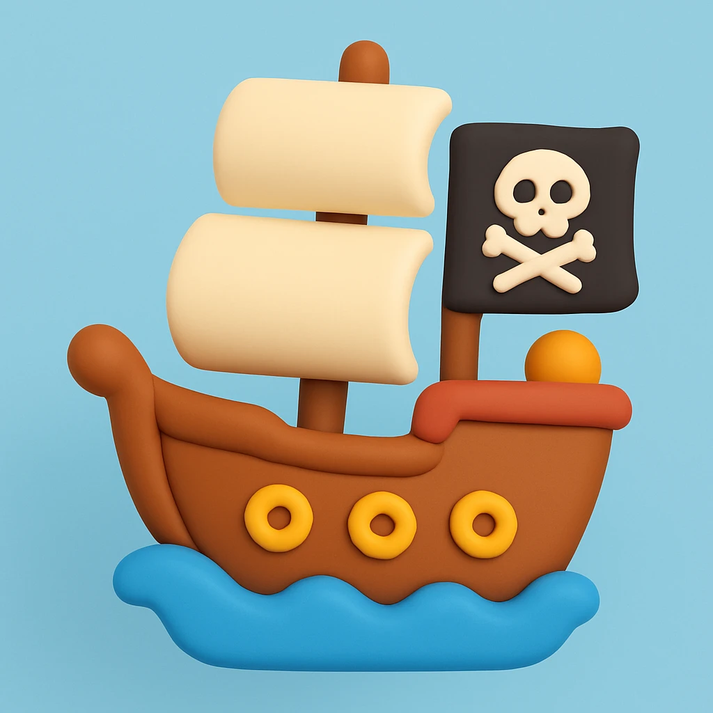 pirate ship emoji