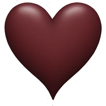 Maroon heart emoji