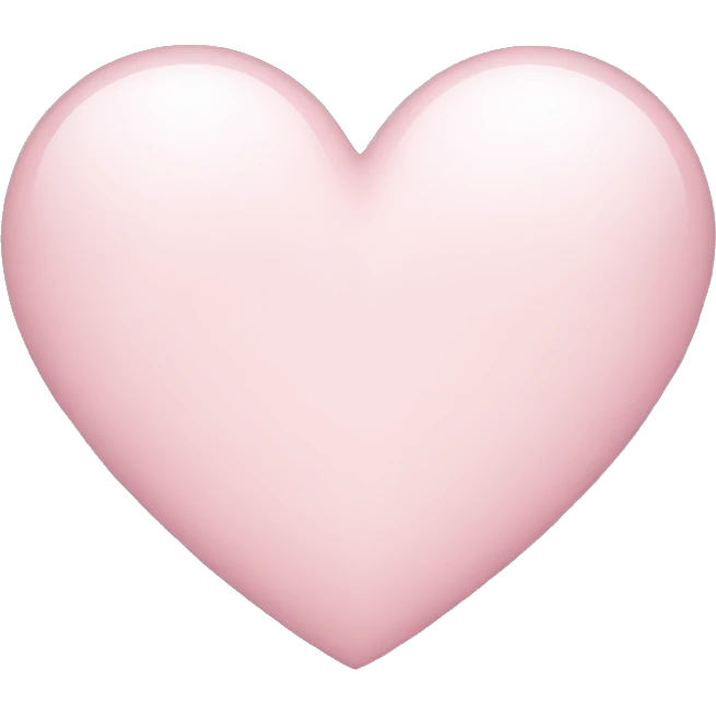 light pink heart emoji