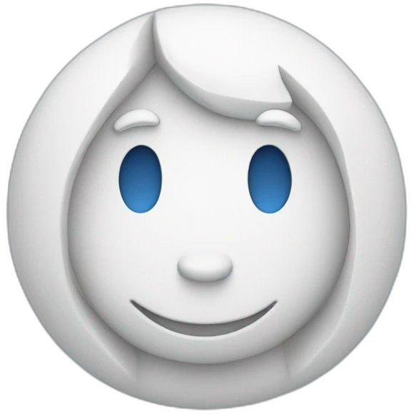 Un like blanco dentro  de un circulo azul emoji