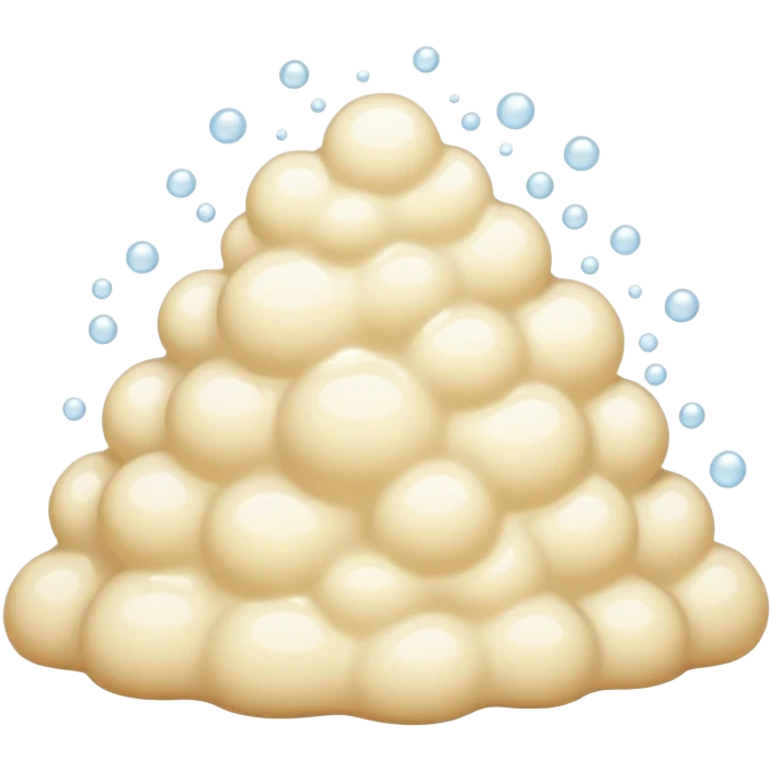 Beige bath foam  emoji
