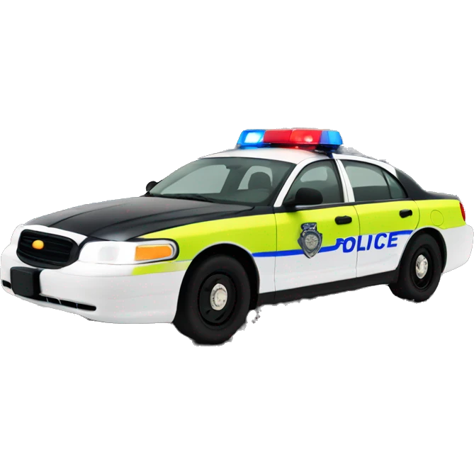 toronto skyline with police car emoji