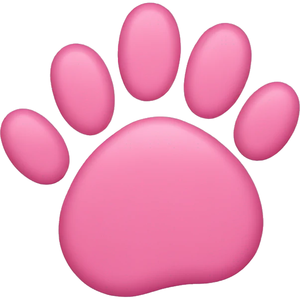 pink cat paw emoji