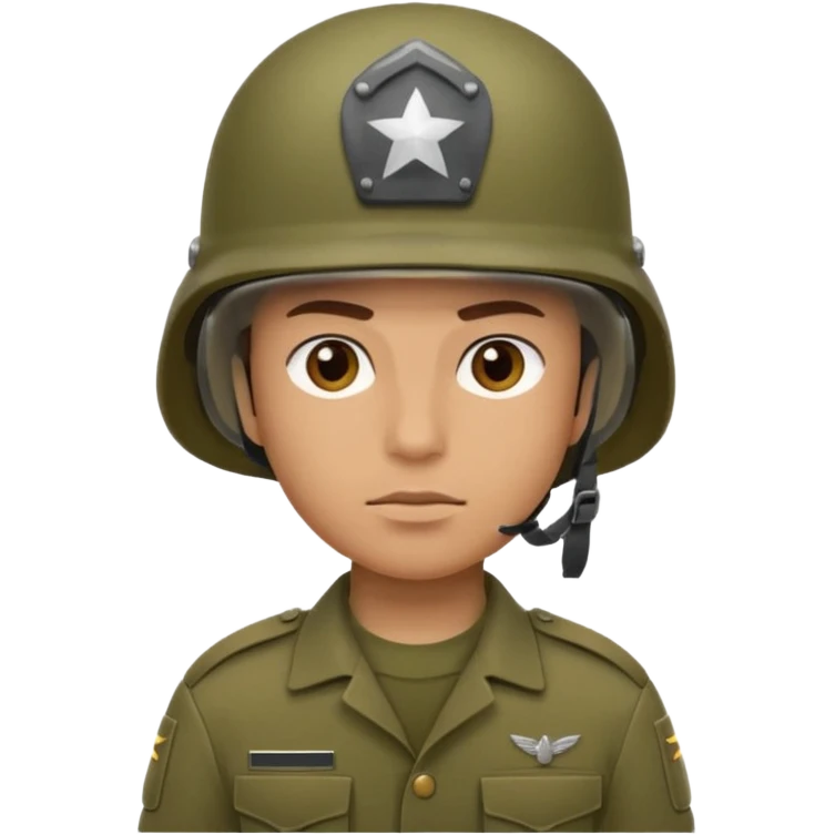 create me a emoji for discord, it should be a soldier. emoji