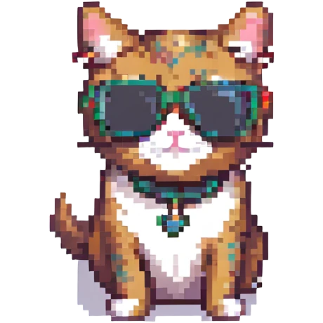 A cat wearing sunglasses emoji