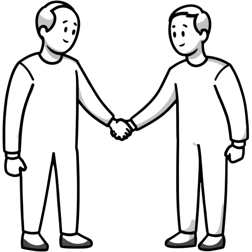 anxious and avoidant attachment styles finding middle ground during conflict, one person taking a pause but holding hands to show connection, the other respecting need for processing time emoji